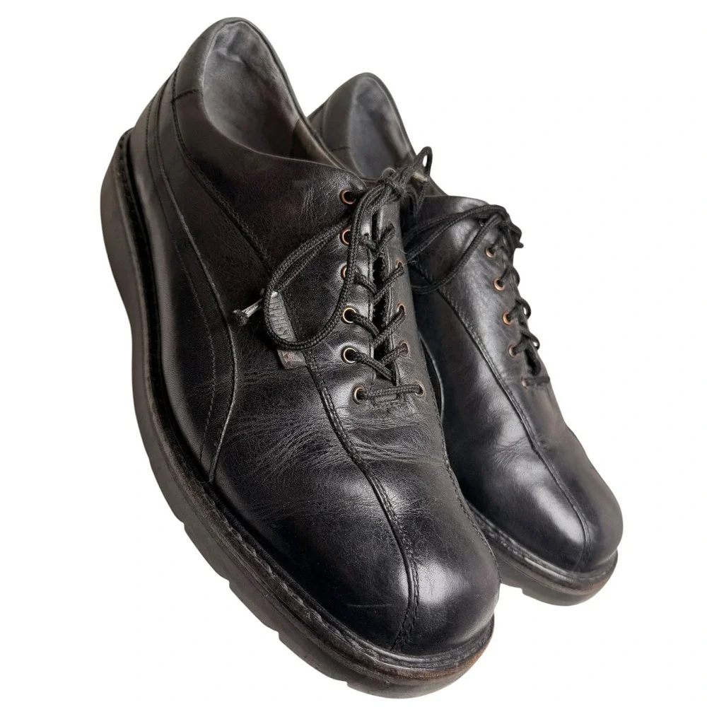 Mephisto Abel Men’s 11.5 Black Leather Goodyear Welt Walking Shoes